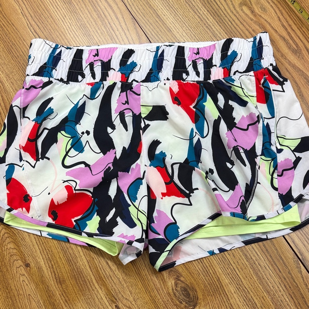 Avia Multicolor Abstract Women's Athletic Shorts